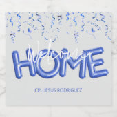 Welcome Home Patriotic Military Hero Party Bier Etiket (Enkel label)