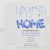 Welcome Home Patriotic Military Hero Party Kaart (Voorkant / Achterkant)