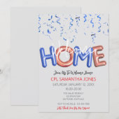 Welcome Home Patriotic Military Hero Party Kaart (Voorkant / Achterkant)