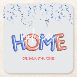 Welcome Home Patriotic Military Hero Party Kartonnen Onderzetters