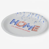 Welcome Home Patriotic Military Hero Party Papieren Bordje (Gekanteld)