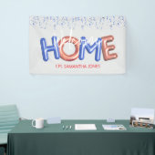 Welcome Home Patriotic Military Hero Party Poster Spandoek (Beurs)