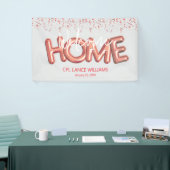 Welcome Home Patriotic Military Hero Party Poster Spandoek (Beurs)