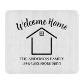 Welcome Home Personalized Keepsake Snijplank (Voorkant)