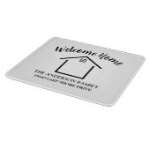 Welcome Home Personalized Keepsake Snijplank (Hoek)