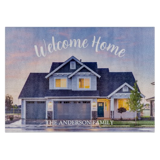 Welcome Home Personalized Keepsake Snijplank (Voorkant)