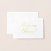 Welcome Home! Real Estate Card Folie Kaarten (Voorkant met envelop)