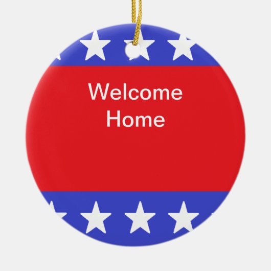 "Welcome Home Soldier" Ornament (Voorkant)