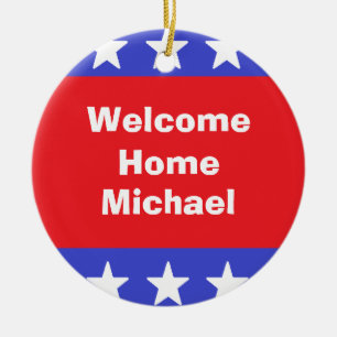 "Welcome Home Soldier" Ornament
