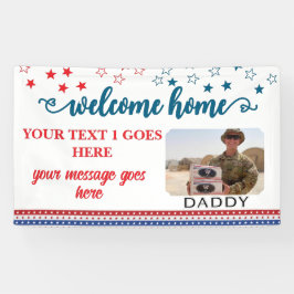Welcome Home Soldier Patriotic Photo Custom  Spandoek