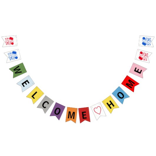 WELCOME HOME-teken Vlaggetjes (Alle)