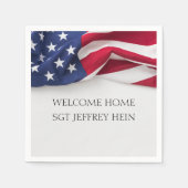 Welcome Home USA Flag Military Party Servet (Voorkant)