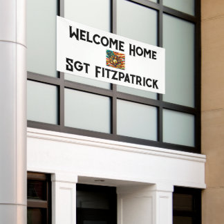 Welcome Home USMC Customizable Patriotic Banner