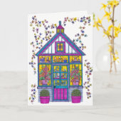 Welcome House Wenskaart Kaart (Gele Bloem)