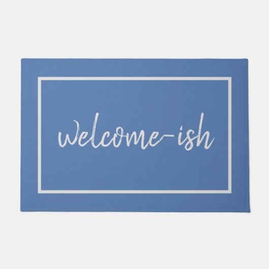 "Welcome-ish" Funny Introvert Antisocial Doormat Deurmat (Voorkant)