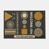 Welcome-ish - Geometrisch ontwerp met humoristisch Deurmat (Voorkant)