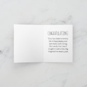 Welcome Little Man New Baby Congratulations Card Kaart (Binnen)