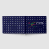 WELCOME Love Joy Peace Hebrew Personated Blue Gastenboek (Volledig)