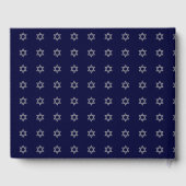 WELCOME Love Joy Peace Hebrew Personated Blue Gastenboek (Achterkant)
