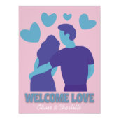 Welcome Love Personalized Wall Poster (Voorkant)