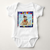 Welcome New Baby Boy Sailor Bear Bodysuit (Voorkant)