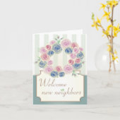 Welcome New Neighbors Note Card Kaart (Gele Bloem)