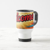 Welcome nice design on  reisbeker (Voorkant rechts)