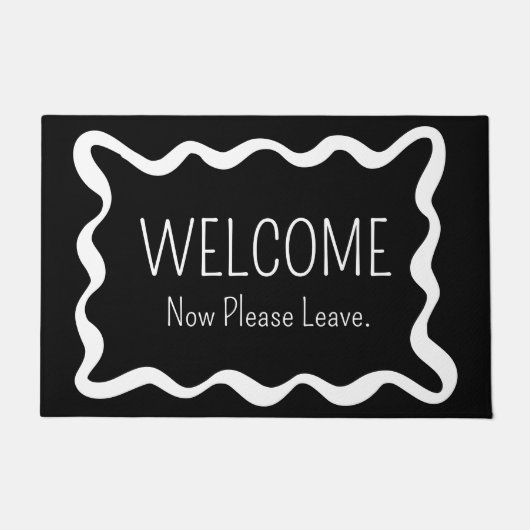 Welcome Now Please Leave Funny Introvert Deurmat (Voorkant)