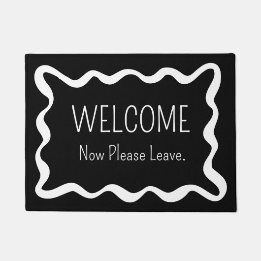 Welcome Now Please Leave Funny Introvert Deurmat (Voorkant)
