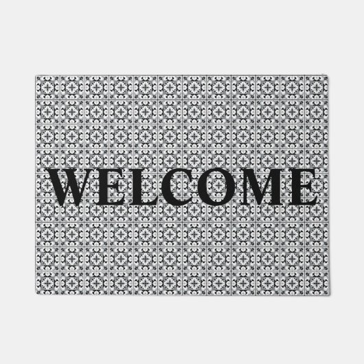 Welcome on Tiles Deurmat (Voorkant)