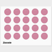 Welcome pink wedding party ronde sticker (Vel)