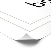 Welcome Poster Baby Shower Simple Cute Bunny (Hoek)