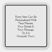 Welcome Pt 4 Vierkante Sticker (Voorkant)