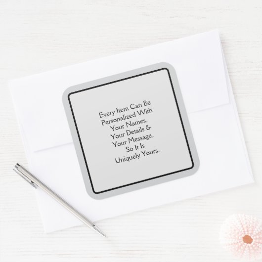 Welcome Pt 4 Vierkante Sticker (Envelop)