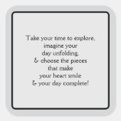 Welcome Pt 5 Vierkante Sticker (Voorkant)