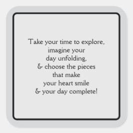 Welcome Pt 5 Vierkante Sticker