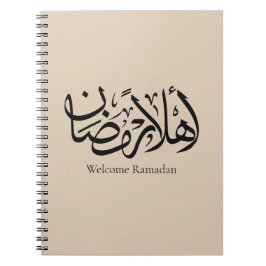 Welcome Ramadan Arabic Calligraphy Thuluth Notitieboek