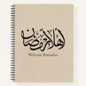 Welcome Ramadan Arabic Calligraphy Thuluth  Notitieboek (Voorkant)