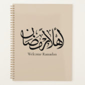 Welcome Ramadan Arabic Calligraphy Thuluth  Planner (Voorkant)