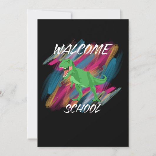 WELCOME SCHOOL, WELCOME BACK TO SCHOOL 2025 KAART (Achterkant)