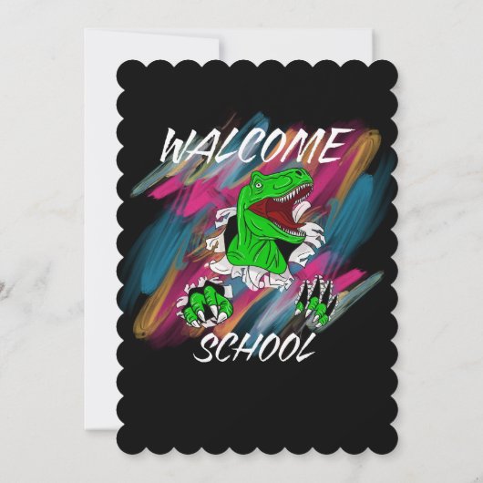 WELCOME SCHOOL WELCOME BACK TO SCHOOL KAART (Achterkant)