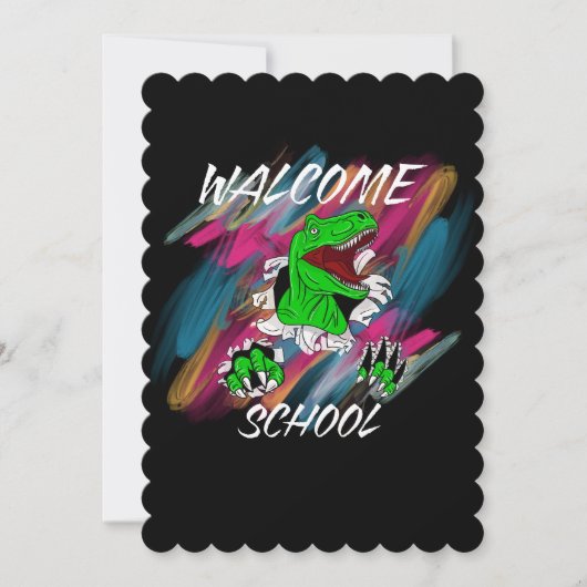 WELCOME SCHOOL WELCOME BACK TO SCHOOL KAART (Voorkant)