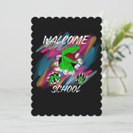 WELCOME SCHOOL WELCOME BACK TO SCHOOL KAART (Staand voorkant)