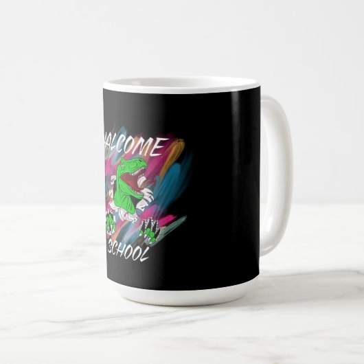 WELCOME SCHOOL WELCOME  BACK TO SCHOOL  KOFFIEMOK (Voorkant rechts)