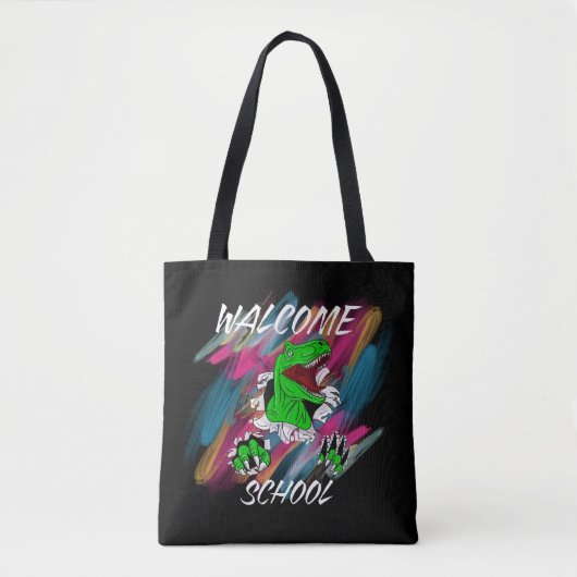 WELCOME SCHOOL WELCOME  BACK TO SCHOOL  TOTE BAG (Voorkant)