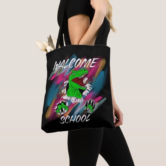 WELCOME SCHOOL WELCOME  BACK TO SCHOOL  TOTE BAG (Dichtbij)