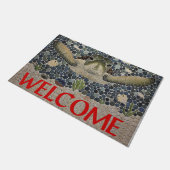 Welcome Sea Turtle Doormat,Turtle Quote Doormat Deurmat (Schuin)