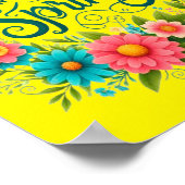 Welcome spring floral  poster (Hoek)