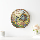 Welcome Spring Sunshine Birdhouse Grote Klok (Huis)