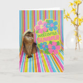 Welcome Summer Featuring Summer the Somali Cat Kaart (Gele Bloem)
